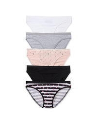 Victoria's Secret Women's Cotton Bikini Underwear, Moderate Coverage Panties for Women, Multi Pack (XS-XXL)