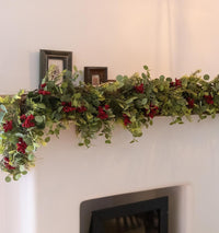 6FT Christmas 144 Branch Tips Cedar Garlands, Anna's Whimsy Artificial Pine Cypress Greenery Garland, Decorations Holiday Indoor Outdoor Christmas Decor Winter Garland