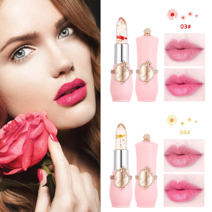 4 Pack Aloe Vera Lipstick,Long Wear Nourishing Lip stick,Waterproof Moisturizing Color Changing Lip Balm Lipstick,Lip Gloss,Magic Temp Color Change Matte Lip Gloss Makeup
