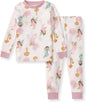 Burt's Bees Baby Girls' Pajamas, 2-Piece Long Sleeve Tee and Pants Organic Cotton PJ Set