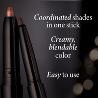 LAURA GELLER NEW YORK Swipe-n-Line Dual-Ended Eyeshadow + Eyeliner - Classic (Onyx/Champagne) - Cream Eyeshadow & Smooth Glide Eyeliner - Waterproof & Crease-free Color