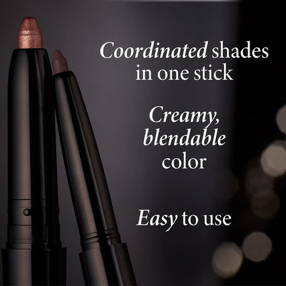 LAURA GELLER NEW YORK Swipe-n-Line Dual-Ended Eyeshadow + Eyeliner - Classic (Onyx/Champagne) - Cream Eyeshadow & Smooth Glide Eyeliner - Waterproof & Crease-free Color