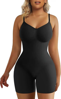 SHAPERX Women's Seamless Shapewear Bodysuit Tummy Control Body Shaper Waist Snatching Body Suit