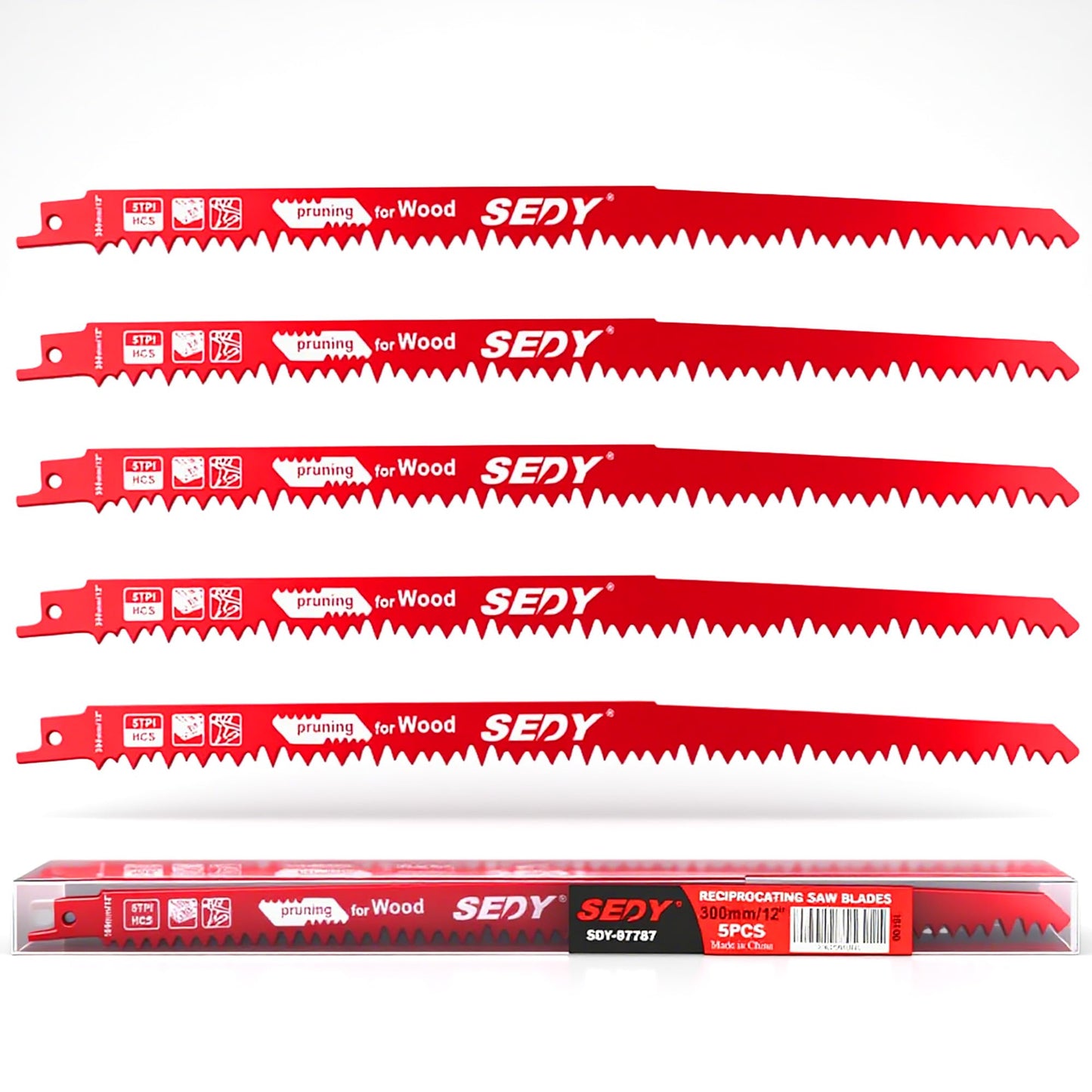 36-Piece Ultimate Reciprocating Saw Blade Set - Premium Saw Blades, Durable Wood & Metal Cutting Blades with Storage Pouch, Long-Lasting Pruning Blades