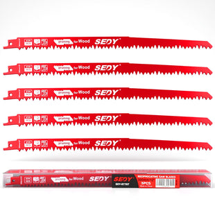 36-Piece Ultimate Reciprocating Saw Blade Set - Premium Saw Blades, Durable Wood & Metal Cutting Blades with Storage Pouch, Long-Lasting Pruning Blades