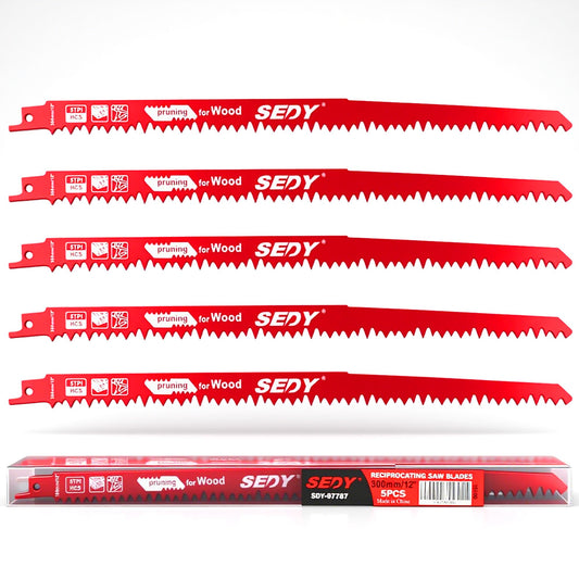 36-Piece Ultimate Reciprocating Saw Blade Set - Premium Saw Blades, Durable Wood & Metal Cutting Blades with Storage Pouch, Long-Lasting Pruning Blades