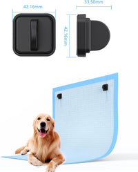 Dog Pee Pad Holder Potty Training Pad Magnetic Wall Holder for Leg-Lifting Dogs & Canine Urine Marking Strong Magnets No More Slipping Pee Pads Fit for Any Size of Puppy Pee Pads (Black)