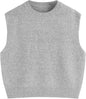 CIDER Women's Knit Sweater Vest Loose Fit Sleeveless Round Neck Oversized Pullover Sweater