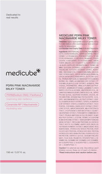 medicube PDRN Toner Salmon DNA Milky Toner | for Hydrating, Moisturizing, Soothing with Ceramide, Peptide | Glass Glow Skin | Korean Skincare, 5.07 fl.oz