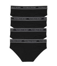 Victoria's Secret Women's Cotton Logo Hipster Underwear, Moderate Coverage Panties for Women, Multi Pack (XS-XXL)