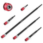 5-Piece 2", 4", 6", 12", 17" Extra Long Magnetic Screwdriver Bit Holders, 1/4 Inch Hex Shank Quick Release Extension Adapter, Durable CR-V Steel, Universal Fit for Impact Driver Bits