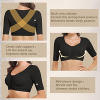 JOYSHAPER Upper Arm Shapers for Women Compression Sleeves Shapewear Crop Top Slimming Arm Slimmer Vest