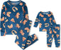 The Children's Place Baby Christmas and Holiday Kids 2 Piece Pajama Sets, Velour