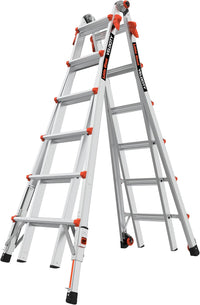 Little Giant Multi-Position Ladder, Velocity, M17, 9-15 Foot, Aluminum, Type 1A, 300 lbs Weight Rating & Work Platform, Aluminum, 375 lbs Weight Rating