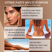 Self Tanner Lotion Set,Tanning Lotion,Tanning Cream,Tanning Drops and Tanning Mousse,Gradual Tanning Lotion,Sunless Browning Tanner Kit for Men and Women (4 PCS)