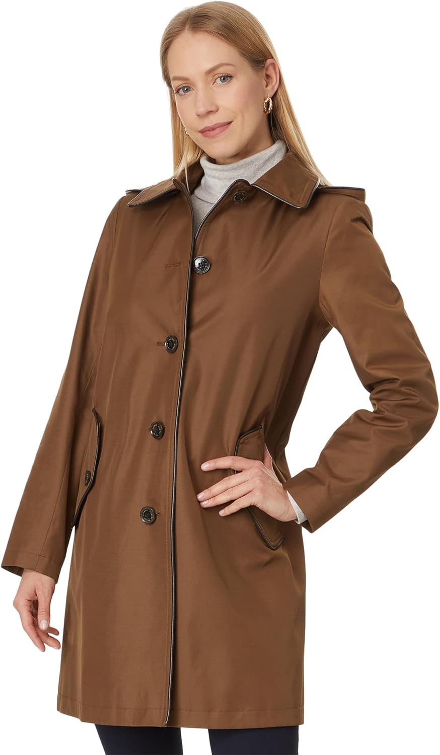 Lauren Ralph Lauren womens Sb W Faux Leather Trim 34"