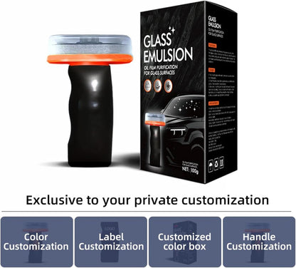 Buy one and get the second one free with 50% off Glass Treatment Oil Film Remover for Car Windshields, Hydrophobic Coating Compound, Automotive Window Cleaner, Multi-Surface Vehicle Glass Protection