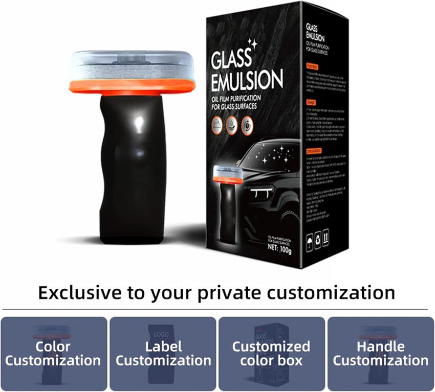 Buy one and get the second one free with 50% off Glass Treatment Oil Film Remover for Car Windshields, Hydrophobic Coating Compound, Automotive Window Cleaner, Multi-Surface Vehicle Glass Protection