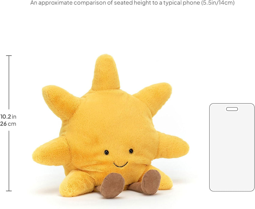 Jellycat Amuseables Sun Stuffed Toy, Medium 12 inches - Sun Plush - Fun Gift Idea