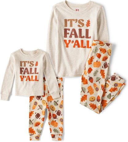 The Children's Place Family Matching, Christmas and Holiday Pajama Sets, Cotton