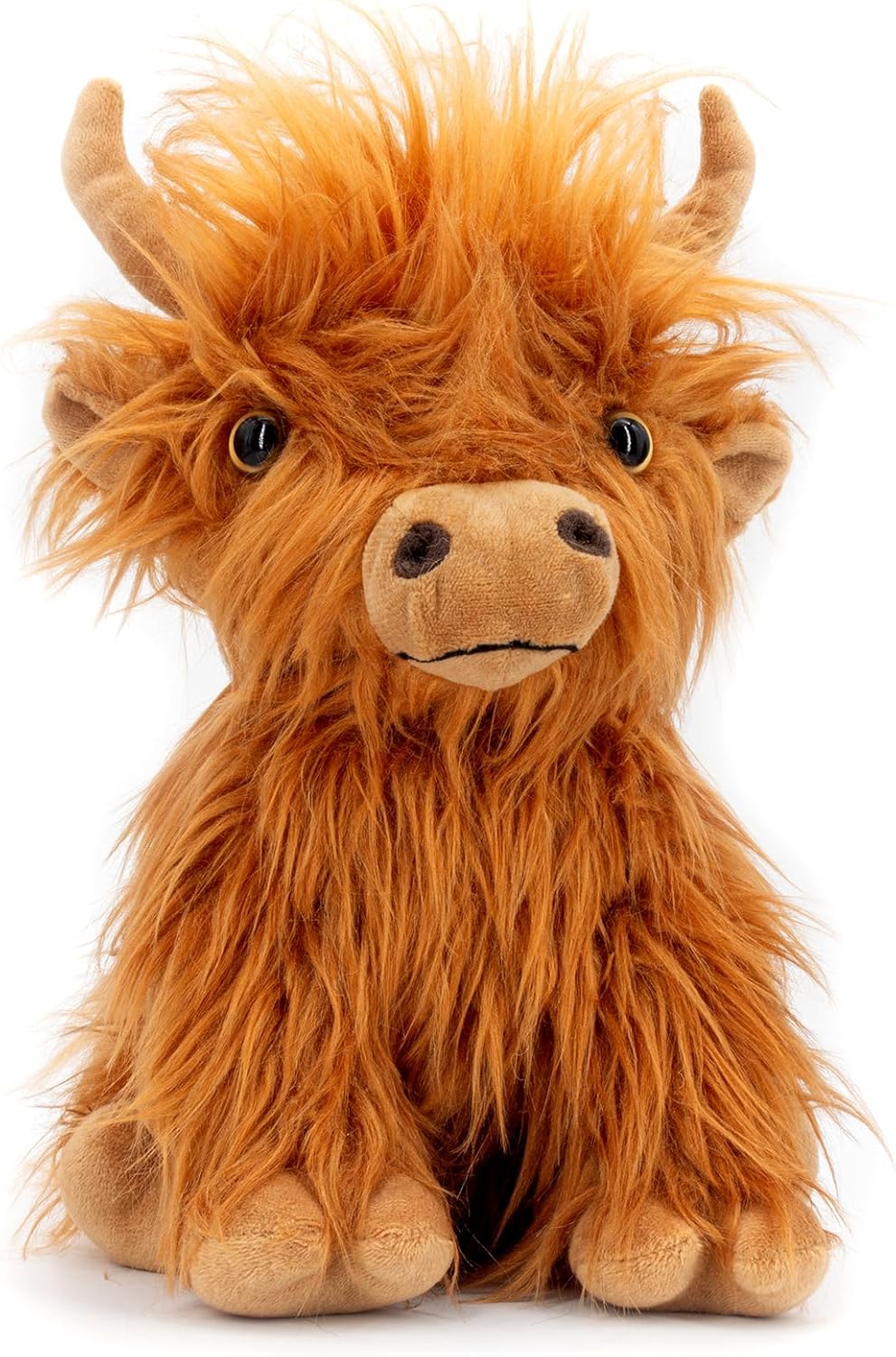 Marysun Microwavable Highland Cow Stuffed Animal - Weighted Stuffed Animal Plush, Heating Pad, Cozy Gift for Girls|Women|Kids|Elderly People