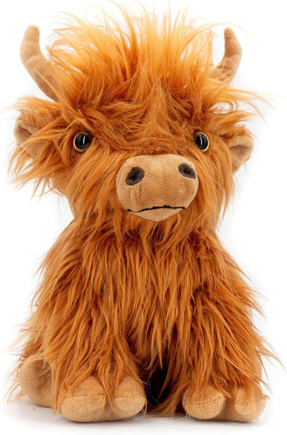 Marysun Microwavable Highland Cow Stuffed Animal - Weighted Stuffed Animal Plush, Heating Pad, Cozy Gift for Girls|Women|Kids|Elderly People