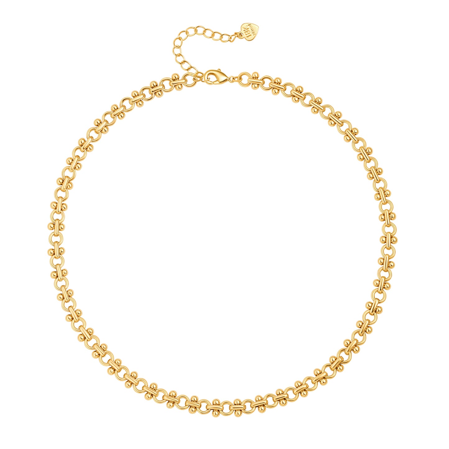 Aobei Pearl 18K Gold Plated Paperclip Chain Choker Satellite Chain Freshwater Cultured Biwa Pearl Pendant Necklace Dainty Turquoise Jewelry for Women