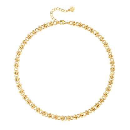 Aobei Pearl 18K Gold Plated Paperclip Chain Choker Satellite Chain Freshwater Cultured Biwa Pearl Pendant Necklace Dainty Turquoise Jewelry for Women