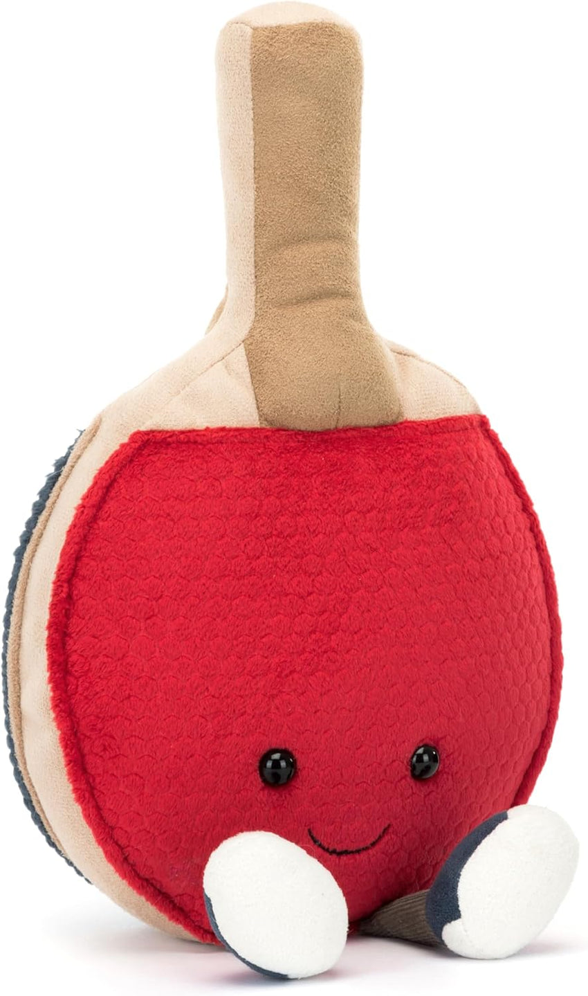 Jellycat Amuseables Tennis Ball Stuffed Toy, 3.5 inches - Tennis Ball Plush for Sports Fans