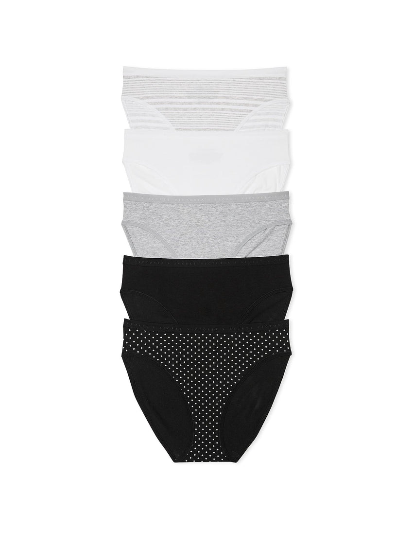 Victoria's Secret Women's Cotton Brief Underwear, Full Coverage Panties for Women, Multi Pack (XS-XXL)