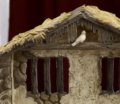 Christmas Nativity Lighted Stable for 14" Nativity Set