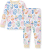 Burt's Bees Baby Girls' Pajamas, 2-Piece Long Sleeve Tee and Pants Organic Cotton PJ Set