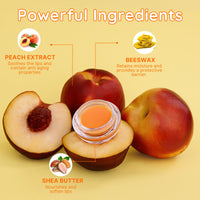 Original My Bee Balm Lip Balm - 4 Pack Hydrating Balm Honey Pot for Dry, Chapped & Cracked Lips with Propolis, Honey & Vitamin E - Soften, Smooth & Reduce Lip Lines