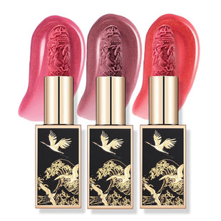 Catkin Lipstick 3pcs Set for Women, Full Coverage Shimmer Glow Finish, Long Lasting Weightless with Hydrating Creamy Texture 04