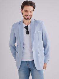 MAGE MALE Men's One Button Blazer Lightweight Casual Sport Coats Solid Color Suit Jacket