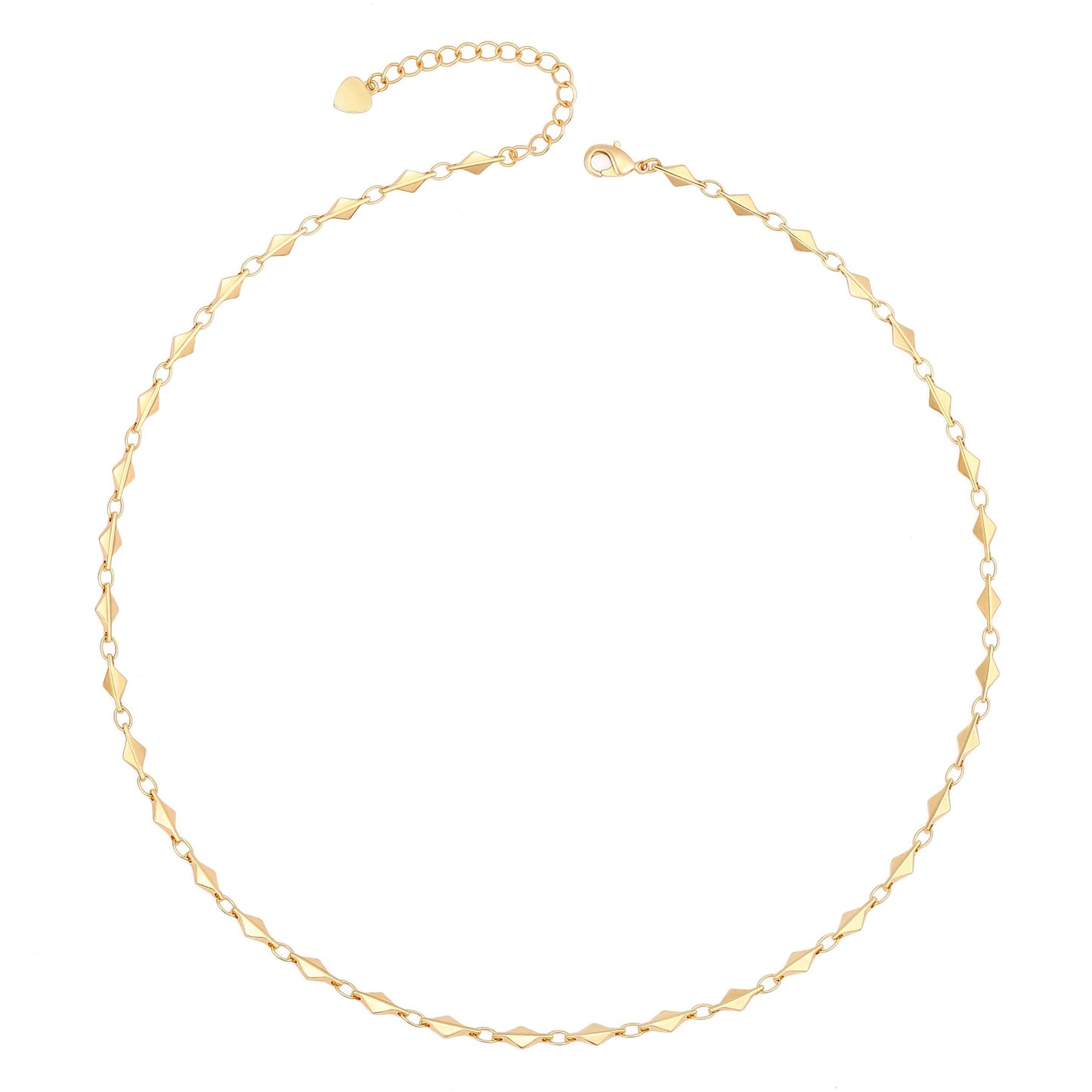Aobei Pearl 18K Gold Plated Paperclip Chain Choker Satellite Chain Freshwater Cultured Biwa Pearl Pendant Necklace Dainty Turquoise Jewelry for Women