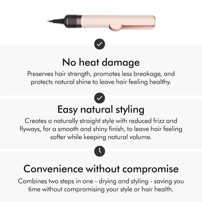Dyson Airstrait™ Straightener, Wet to Dry Hair Straightener, No Heat Damage, No hot Plates, All Hair Types