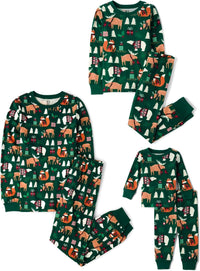 The Children's Place Family Matching, Christmas and Holiday Pajama Sets, Cotton