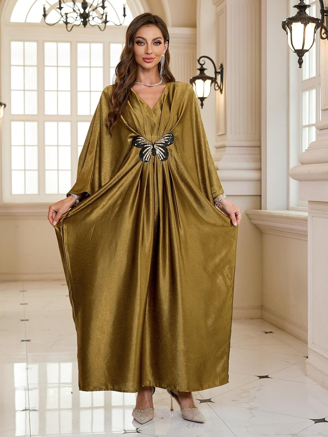 RanRui Women Beach Cover up Caftan Loungewear Swimsuit Cover Up Kaftan Dress