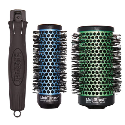 Olivia Garden MultiBrush - Non-Electrical Detachable Thermal Brush with Ceramic Barrel