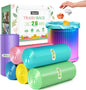 10 Gallon 200 Counts Extra Strong Trash Bags Tall Kitchen Garbage Bags by Teivio, 9 Gallon 10 Gallon,Bathroom Trash Can Bin Liners, Intended for Home,Plastic Bags for office kitchen Garden,Black