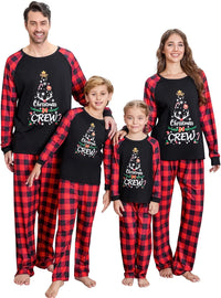 VS&LLWQ Family Christmas Pjs Matching Sets Christmas Pajamas for Family Christmas Elf Pjs Holiday Xmas Jammies Set
