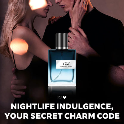 Ycz Midnight Marine Eau de Parfum for Men, 1.7 Fl Oz (50 mL), Long-Lasting Cologne, Fresh Marine & Woody Fragrance with Grapefruit, Ginger and Cedar Notes for Daily Wear, Date Night and Gifts