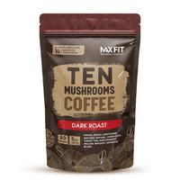 Skinny Instant Mushroom Coffee (60 Servings) Mental Focus Plus Diet Support - Turkey Tail, Maitake, Shiitake & Turmeric, Mixed With Gourmet 100% Arabica Medium Roast Instant Coffee