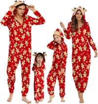 Adisputent Christmas Pajamas for Family Matching Cute Long Sleeve Couples Soft Sleepwear One Piece Funny Christmas Pjs Sets
