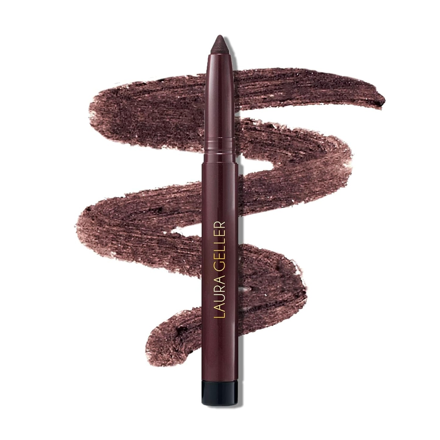 LAURA GELLER NEW YORK Kajal Longwear Kohl Eyeliner Pencil - Soft Black Kohl - Caffeine and Vitamin E - Smooth & Blendable Liner - Built-In Sharpener