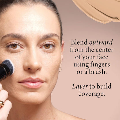 LAURA GELLER Double Take Liquid Foundation | Medium to Full Coverage, Natural Matte Finish, Medium