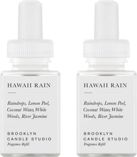 Pura & Brooklyn Candle Studio Home Scent Refill - Smart Air Diffuser - Up to 120-Hours of Luxury Fragrance per Refill - Home Essential - Clean & Safe Diffuser Fragrance - 2 Pack, Santorini