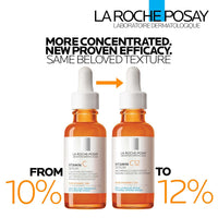 La Roche-Posay Pure 12% Vitamin C Serum For Face With Hyaluronic Acid & Salicylic Acid, Hydrating Face Serum, Boost Radiance & Reduce Wrinkles, 2 Formulas for Normal or Oily Skin Control