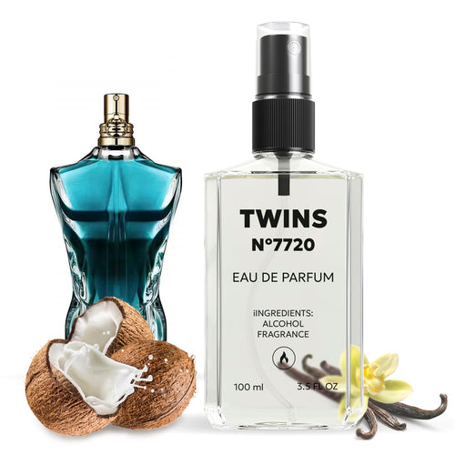 TWINS Impression of Le Beau | Perfume for Men Eau de Parfum | No.7720 | 3.4 Fl Oz / 100 ml